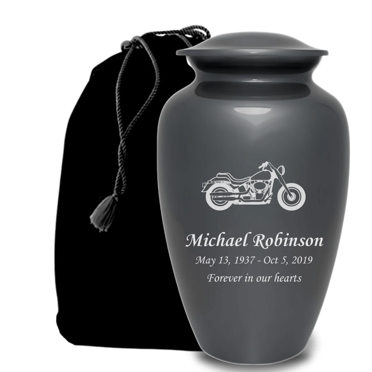 Personalized Cremation Urn - Laser Engraved - Aluminum - Image 5
