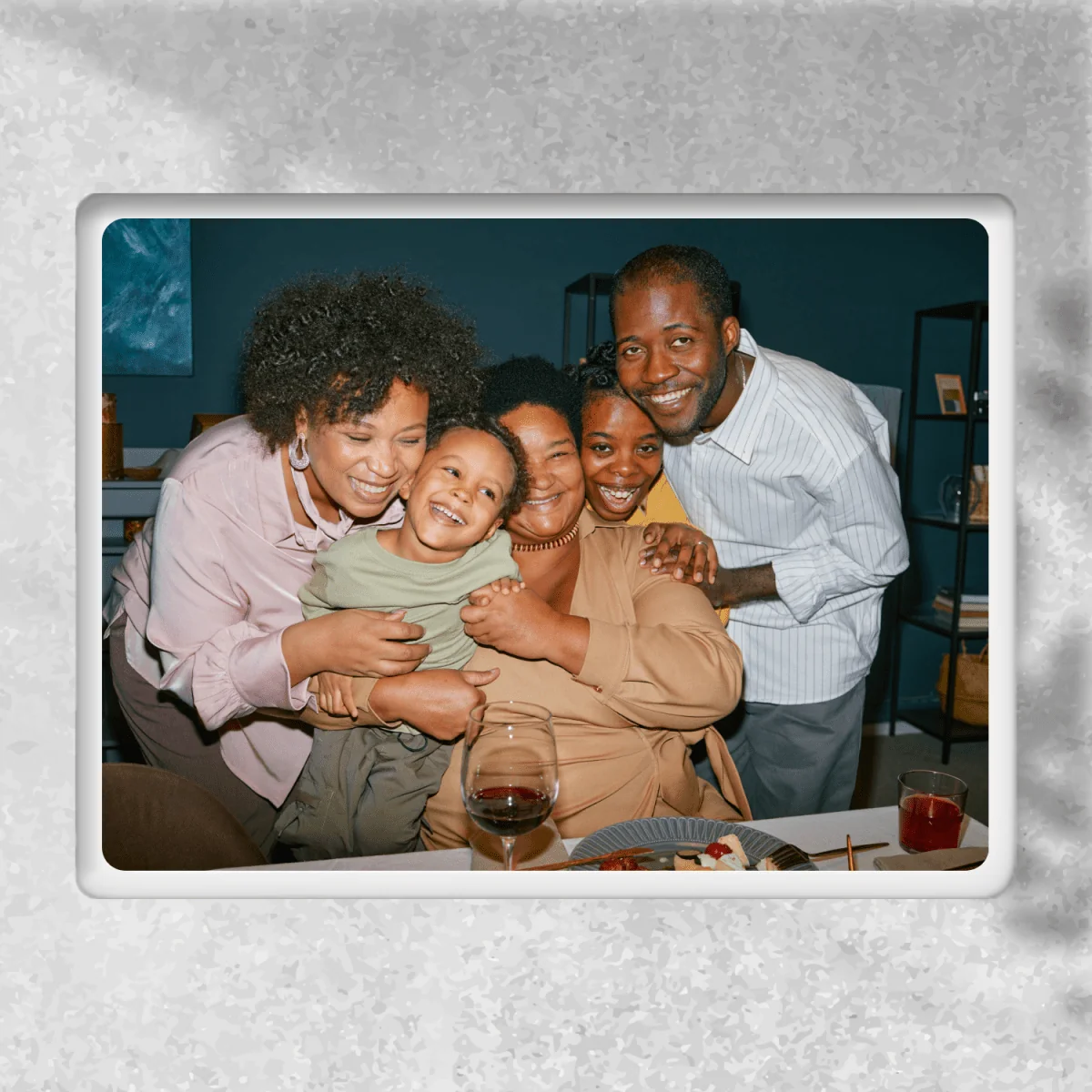 Rectangular Porcelain Memorial Photo - Color - Image 4